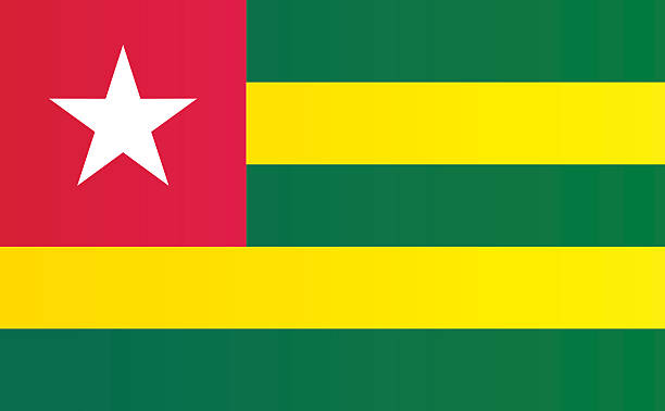 Flag of Togo Flag of Togo togo stock illustrations