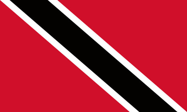 flagge von trinidad und tobago - tobago stock-grafiken, -clipart, -cartoons und -symbole
