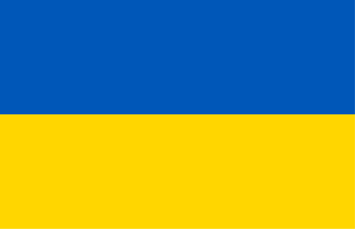 Flag of Ukraine. Vector illustration. The color of the original.