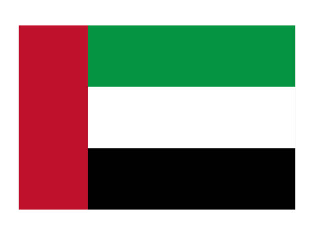 flaga zjednoczonych emiratów arabskich - uae flag stock illustrations