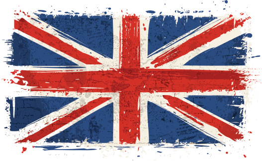 Flag of United Kingdom on Wall