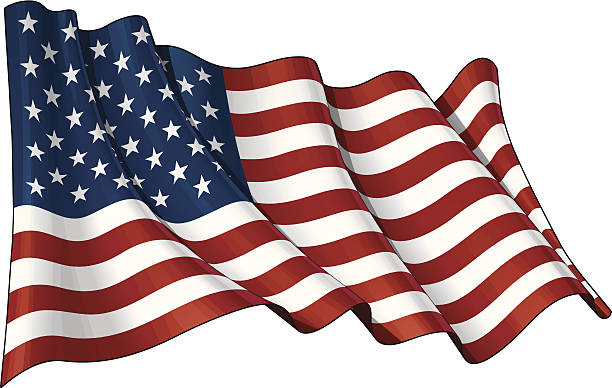 flag of usa - 美國國旗 插圖 幅插畫檔、美工圖案、卡通及圖標