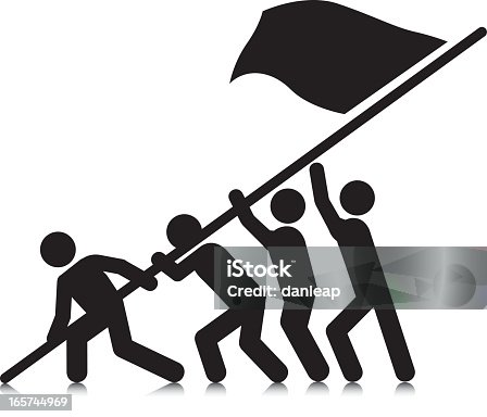 istock Flag Raising Team 165744969