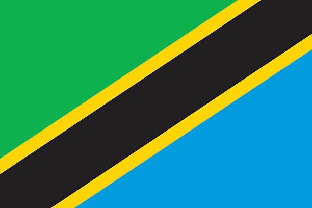 Flag Tanzania Flag Tanzania tanzania stock illustrations