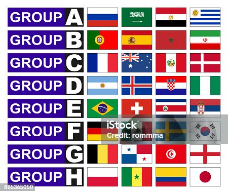 istock Flags football groups 885365050