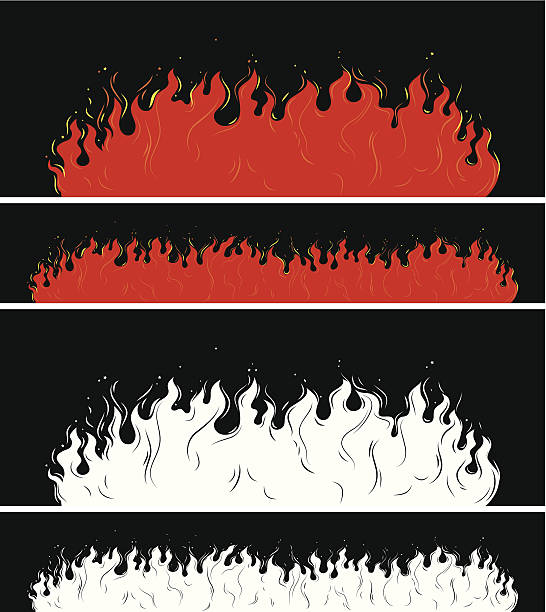 Flame vector art illustration