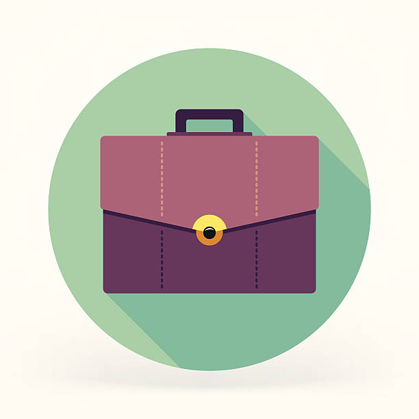 flat briefcase icon - 公事包 幅插畫檔、美工圖案、卡通及圖標