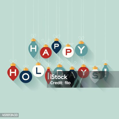 istock Flat Happy Holidays 451013433