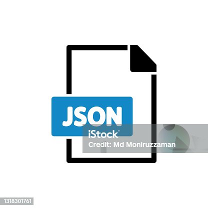 istock JSON flat icon stock illustration 1318301761