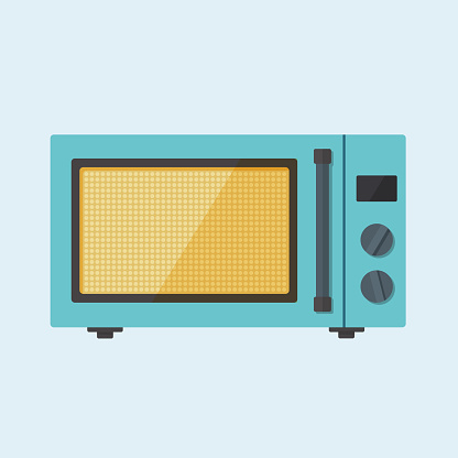 microwave oven illustration vector flat illustrations vectors