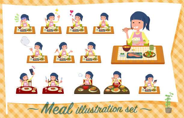 Best Table Manners Illustrations, Royalty-Free Vector Graphics & Clip