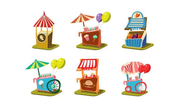 Best Ice Cream Cart Backgrounds Illustrations, Royalty ...