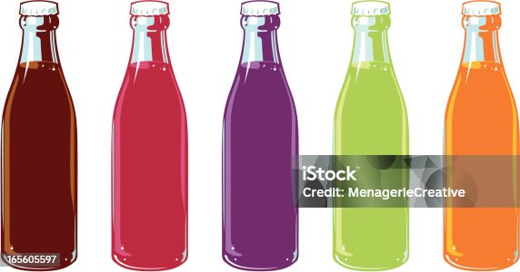 istock Flavored Soda Bottles 165605597