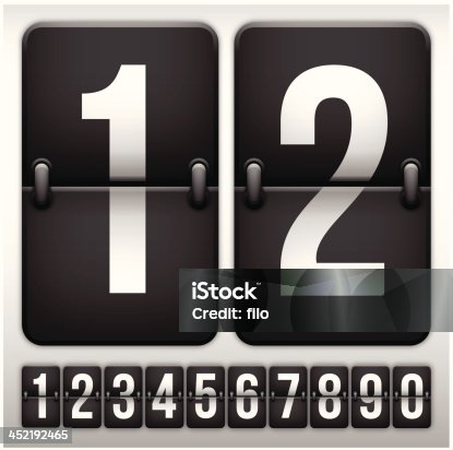 istock Flip Clock Numbers 452192465