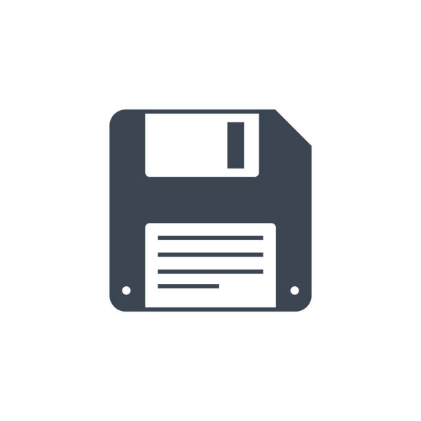 disketten-disk-linie verwandte vektor-glyphen-symbol. - datenspeicher diskette stock-grafiken, -clipart, -cartoons und -symbole