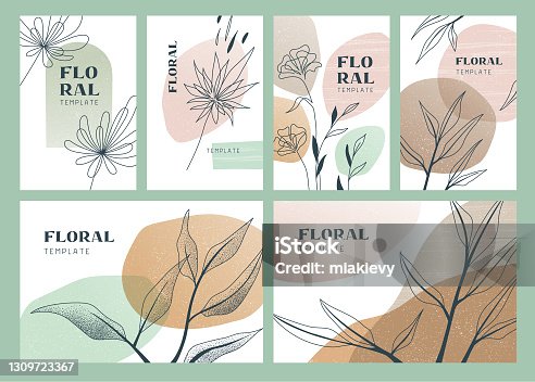 istock Floral boho templates 1309723367