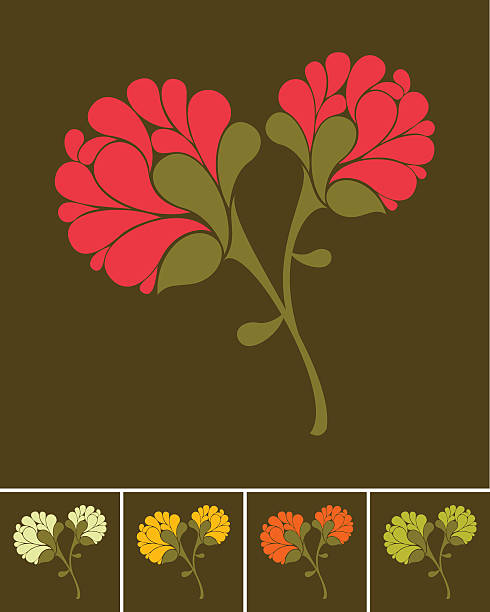 Floral bouquet vector art illustration