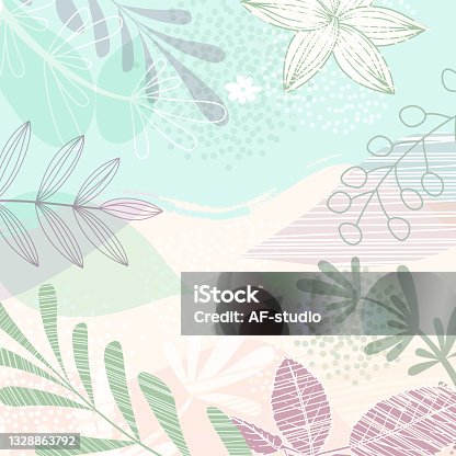 istock Floral Handrawn Background 1328863792