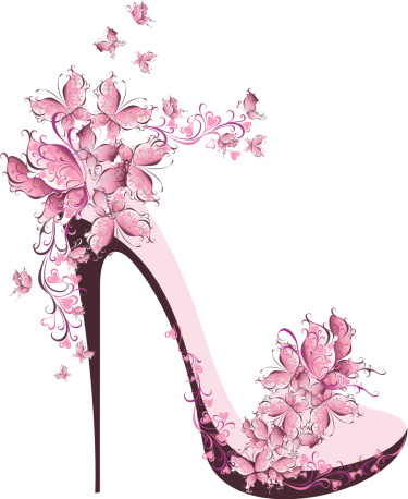 Floral high heel