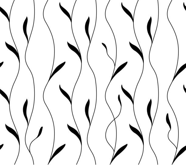 floral pattern background on white vector art illustration