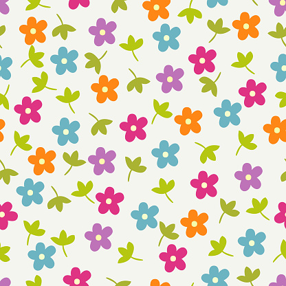 Floral seamless pattern .