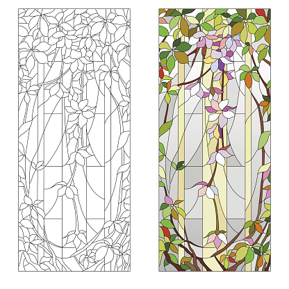 Floral Stainedglass Pattern Stock Illustration Download Image Now Istock