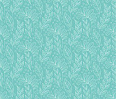 istock Floral Stylish Seamless Pattern. Vector Leaf background. Fabric Ornament texture. 1020764236