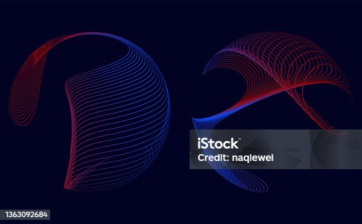 istock flowing line gradient Sphere technology concepts symbol 1363092684