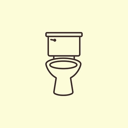 Thailand, Toilet, Icon, Seat, Outline