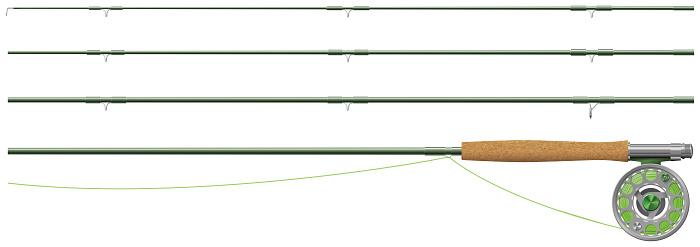 Fly fishing rod