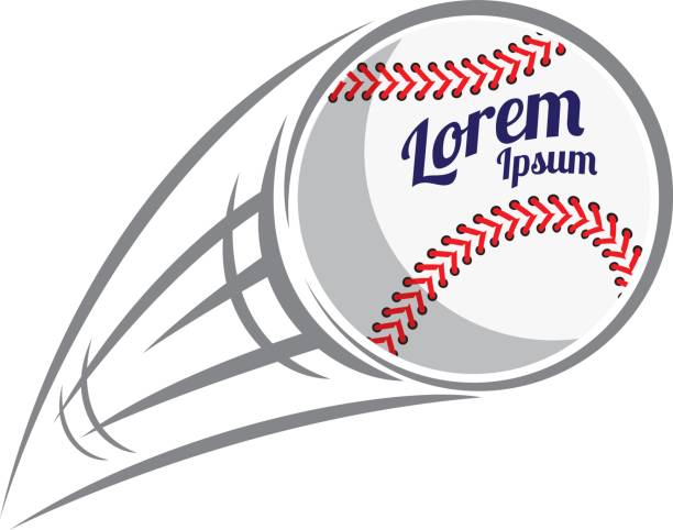 フライングの野球 - 野球ボール点のイラスト素材／クリップアート素材／マンガ素材／アイコン素材