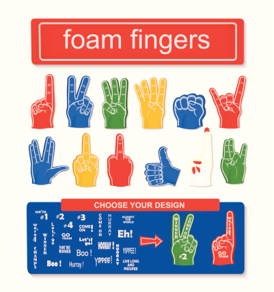 Foam finger set
