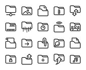 istock Folder - Bold Line Icons 1172661182
