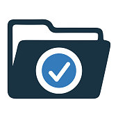 istock Folder, files icon / vector graphics 1261608632