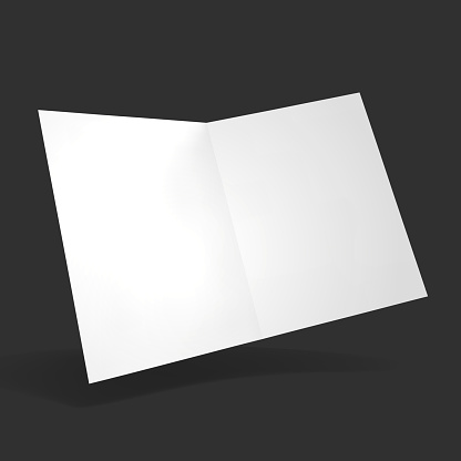 Folder Inside Mockup Template Notepad Vector Open