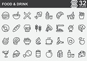 Food and Drink Line Icons