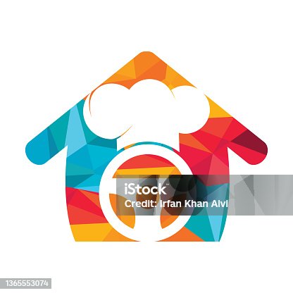 istock Food delivery catering vector logo design. 1365553074