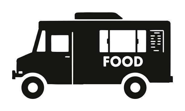 ilustraciones, imágenes clip art, dibujos animados e iconos de stock de furgón de comida - food truck