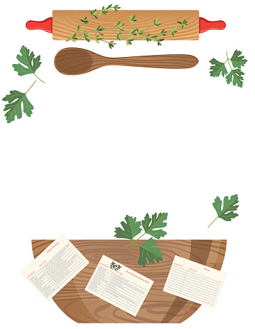 Foods And Cooking Background With Copy Space On A Transparent Background
