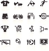 Football Icons Set 2. Layered & grouped for ease of use. Download includes EPS 8, EPS 10 and high resolution JPEG & PNG files.