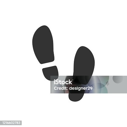 istock Footprint Icon Vector Design. 1216602783