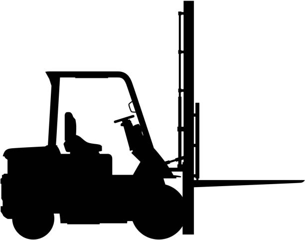 ilustrações de stock, clip art, desenhos animados e ícones de forklift truck - forklift