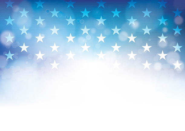 день независимости сша - american flag stock illustrations