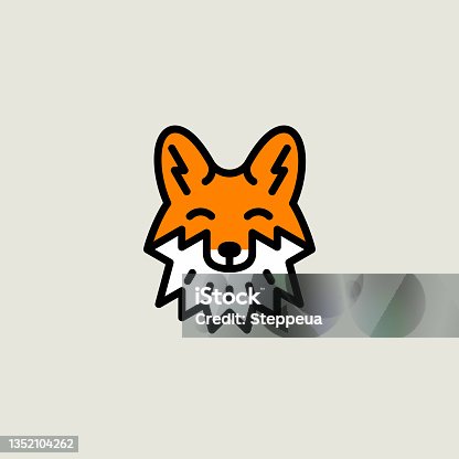 istock Fox icon 1352104262