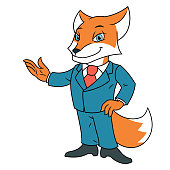 istock Fox in office suit 2 894393362