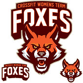 istock Foxes athletic design. 1303736513