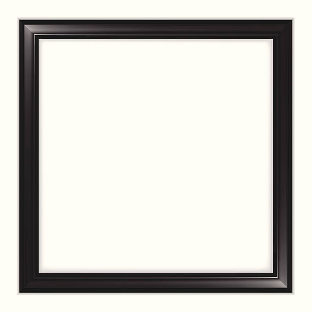 Frame High detailed illustration of Photo Frame isolated on white background. square composition photos stock illustrations