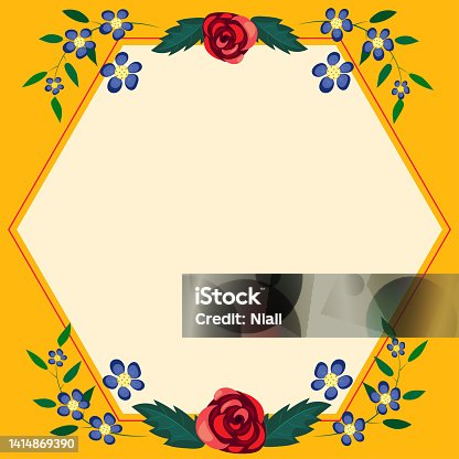 istock Frame With Leaves And Flowers Around And Important Announcements Inside. Framework With Different Plants All Over And Crutial Informations In. Floral Decor With Recent Ideas. 1414869390