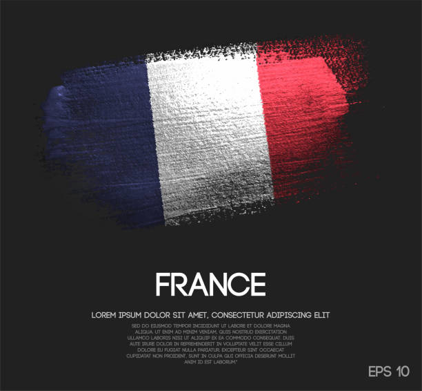 フランス国旗 イラスト素材