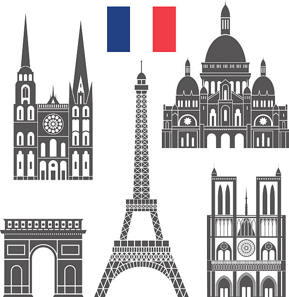 フランス - シャルトル点のイラスト素材／クリップアー ト素材／マンガ素材／アイコン素材